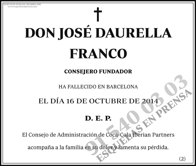 José Daurella Franco